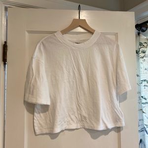 Gap Cropped White T Shirt (M)